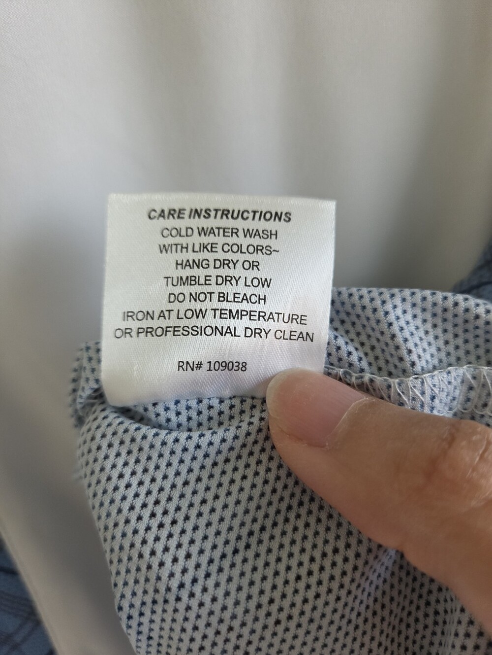 Romfh Schuyler Plaid Long Sleeve Show Shirt Blue White Women's Size Large - Picture 9 of 14